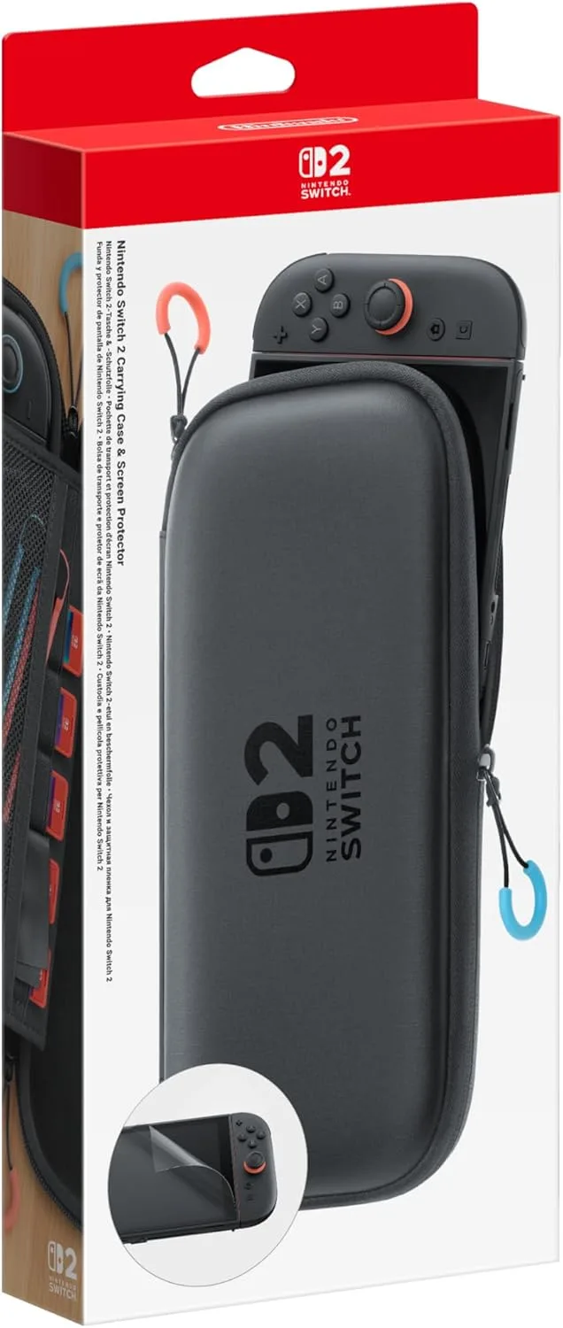 Nintendo ▫️ Mala de transporte para Switch 2 + protetor de ecrã