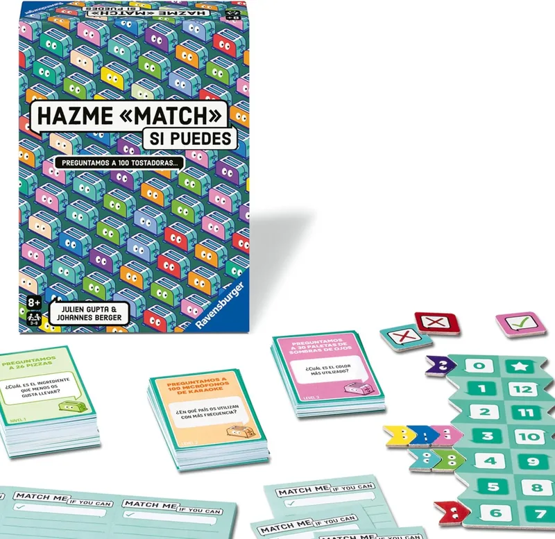 Ravensburger ▫️ Hazme Match Si Puedes | Jogos de Cartas | Jogo para crianças a partir dos 8 anos | 3-8 jogadores | Jogo de cartas para toda a família