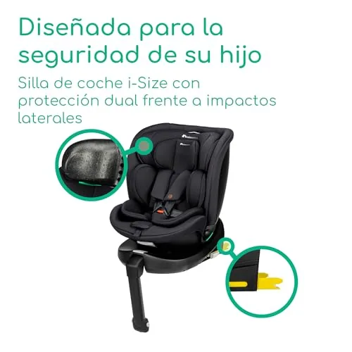 Bebeconfort ▫️ RevolveFix Plus 360 i-Size, Cadeira de carro, 40–150 cm, Full Black 4