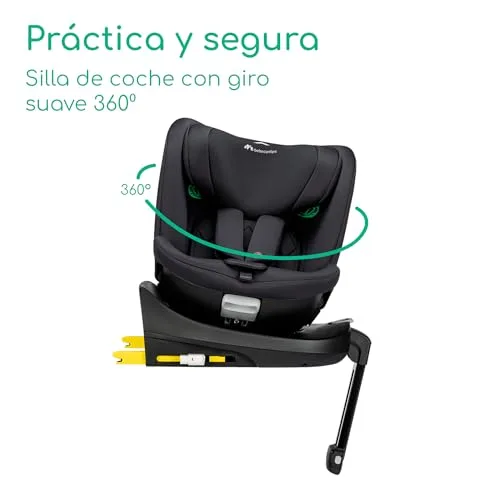 Bebeconfort ▫️ RevolveFix Plus 360 i-Size, Cadeira de carro, 40–150 cm, Full Black 5