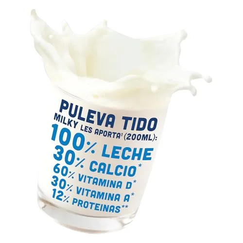 Puleva ▫️ Tido Milky Leite Integral com Vitaminas A e D e Palhinha, Embalagem de 6 x 200 ml 5