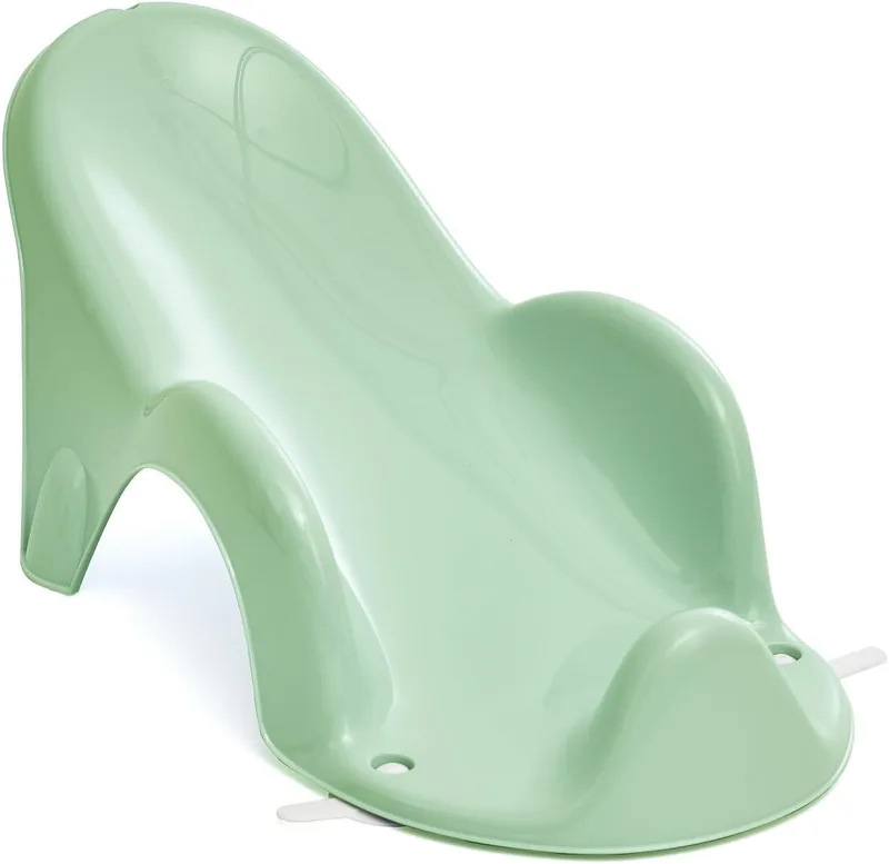 Thermobaby ▫️ Cadeira de banho Atoll desde o nascimento - Verde Celadão | Cadeira de banho ergonómica para bebés desde o nascimento até aos 8 meses. Confortável e fabricada em França.