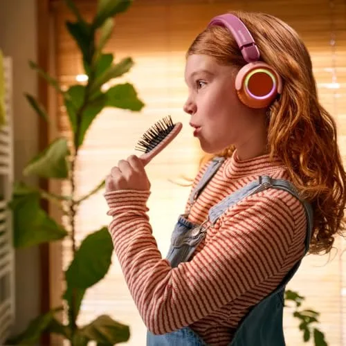 PHILIPS ▫️ TAK4200MP Série 4200 Auscultadores infantis sem fios, do tipo «on-ear», dobráveis, com limitação de volume e 45 horas de reprodução, áudio partilhado, cabo USB-C incluído - Violeta Magenta 2