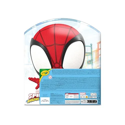 CRAYOLA ▫️ Mala Criativa do Spidey, 40 peças, kit portátil para colorir com canetas laváveis, lápis, lápis de cera, páginas para colorir e autocolantes, 04-4017 4