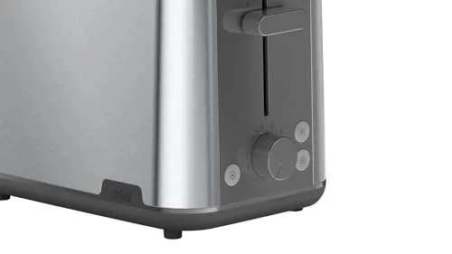 Braun ▫️ PurShine HT1510GY, Torradeira de 2 ranhuras, 8 níveis de torragem, funções de aquecimento e descongelação, tabuleiro para migalhas, 900 W, cinzento 2