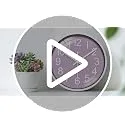 TAHEAT ▫️ Relógio de parede para cozinha, relógio roxo a pilhas, silencioso e moderno, com 20 cm, decorativo para cozinha, sala de estar, quarto, casa de banho, escritório e café 7