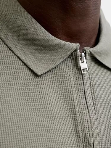 JACK & JONES ▫️ Jjeaustin Zip Polo SS Noos Jjeaustin Zip Polo SS Noos para homem 5
