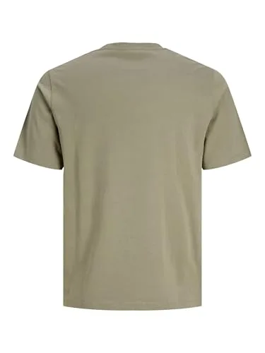 JACK & JONES ▫️ Camiseta masculina de cor única Jjeurban Edge tee SS com gola redonda Noos 4