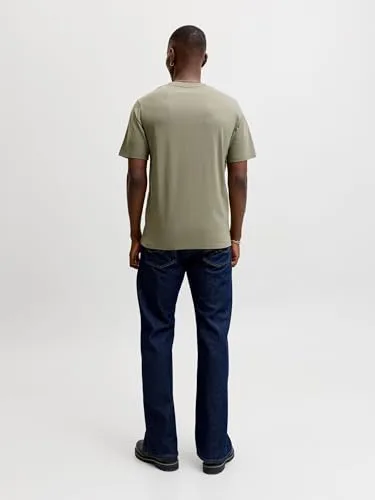 JACK & JONES ▫️ Camiseta masculina de cor única Jjeurban Edge tee SS com gola redonda Noos 6