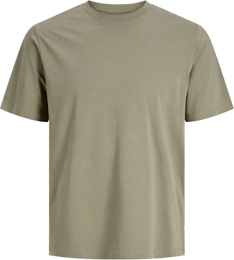 JACK & JONES ▫️ Camiseta masculina de cor única Jjeurban Edge tee SS com gola redonda Noos