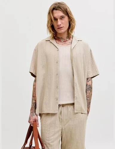 JACK & JONES ▫️ Jjetyson Resort Shirt SS Sn Jjetyson Resort - Camiseta SS Sn para homem 3