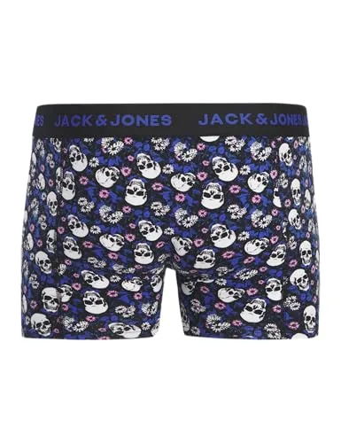 JACK & JONES ▫️ Jacflower Skull Trunks, Conjunto de 3, Sn Jacflower Skull Trunks, Conjunto de 3, Sn, Homem (Conjunto de 3) 3