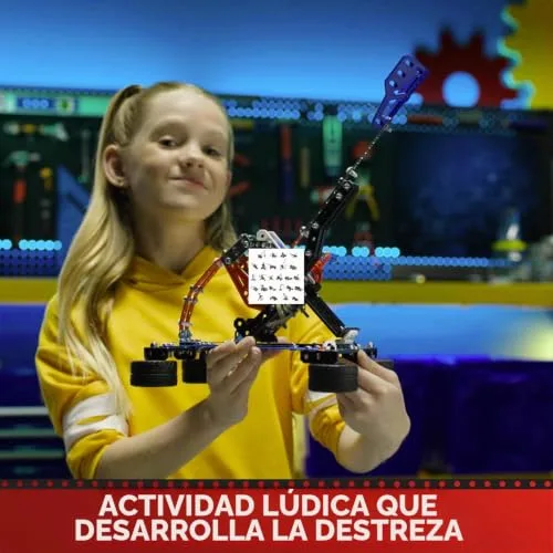 BANDAI ▫️ Meccano Maleta de construção - Conjunto de construção 5 em 1: Veículos, Robô, Torre Eiffel - 437 peças, ferramentas, instruções - Kit de montagem - Brinquedo infantil a partir dos 10 anos e 5
