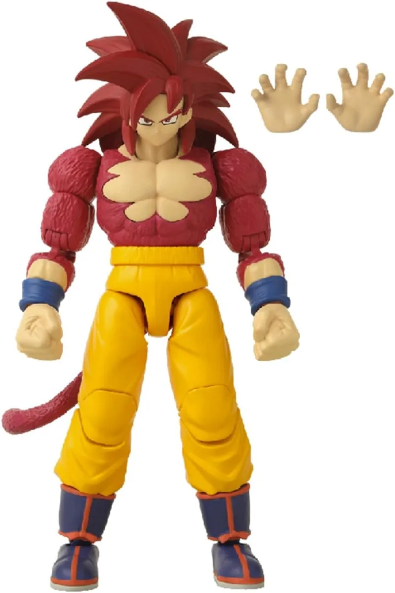 BANDAI ▫️ Dragon Ball Daima 17 cm Action Figure SS4 Goku Daima Dragon Stars, Inspirado na Nova Série de TV Dragon Ball Daima (2024), Articulado e Multicolorido (40737)