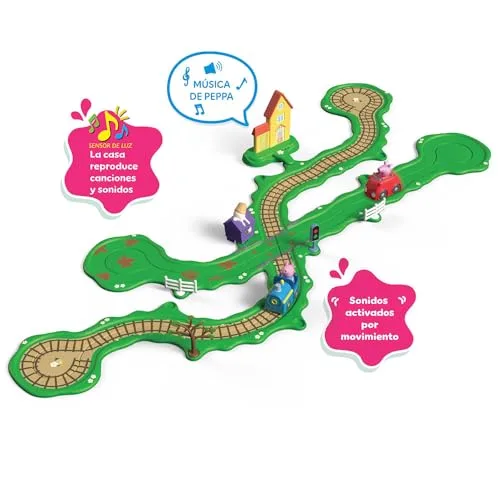 BANDAI ▫️ Circuito Peppa Pig: Comboio e Carro 2