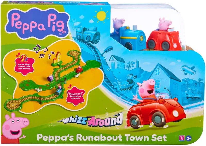 BANDAI ▫️ Circuito Peppa Pig: Comboio e Carro