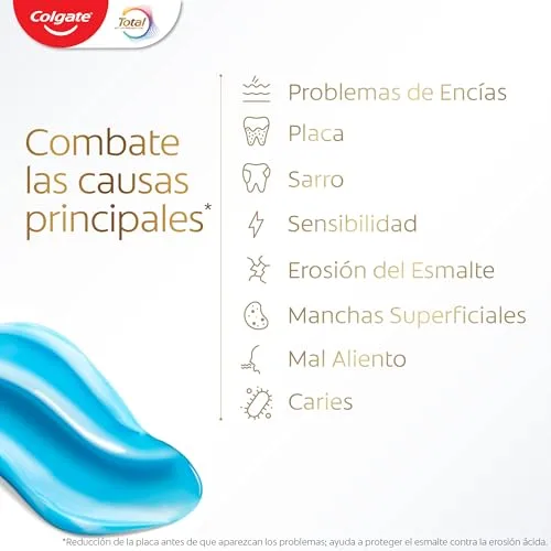 Colgate ▫️ Pasta de dentes Total Prevenção Ativa Branqueadora, embalagem de 12 x 75 ml | Combate as principais causas* dos problemas de saúde oral | 24 horas de proteção antibacteriana¹ 5