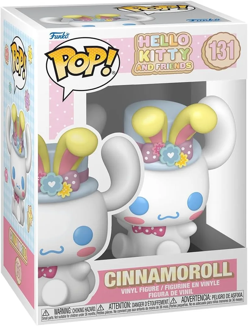 Funko ▫️ Pop! Sanrio: Hello Kitty Spring- Cinnamoroll - Figura de Vinil Colecionável - Ideia para Prenda - Mercadoria Oficial - Brinquedos para Crianças e Adultos - Figura de Modelo Colecionável