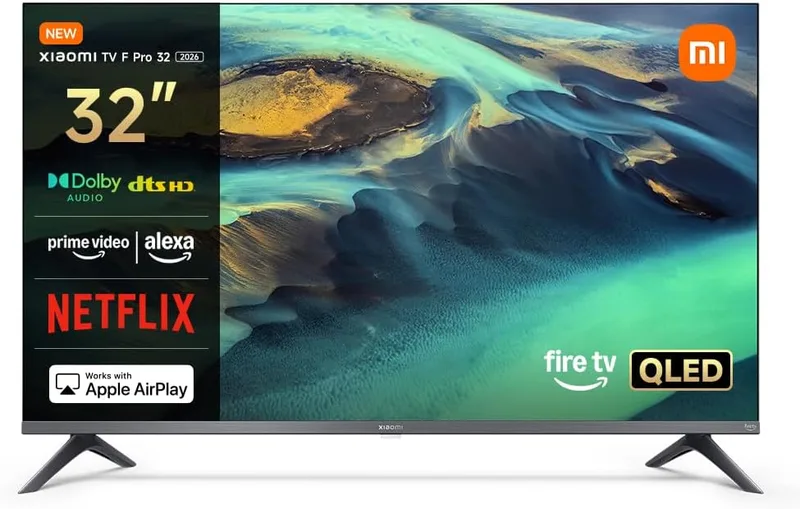 XIAOMI ▫️ TV F Pro de 32 polegadas (81 cm), Smart TV QLED, Fire OS7, L32MB-FPEU