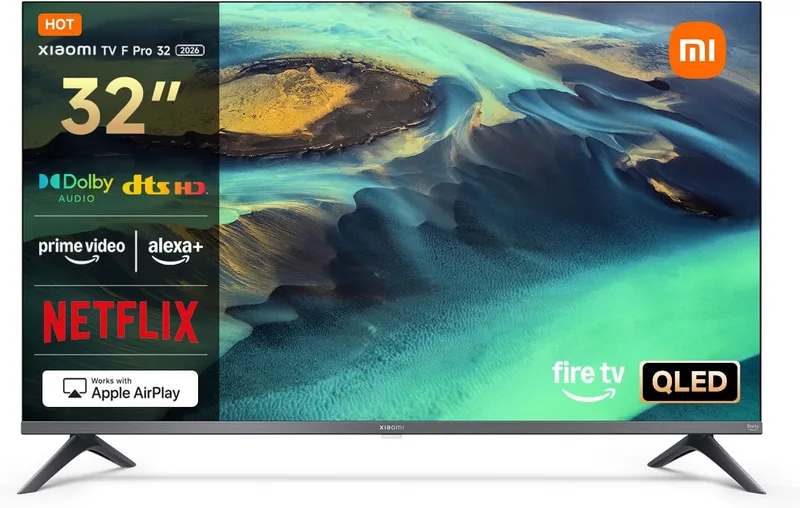 Xiaomi ▫️ TV F Pro de 32 polegadas 2025, Smart TV QLED, Fire OS7, L32MB-FPEU