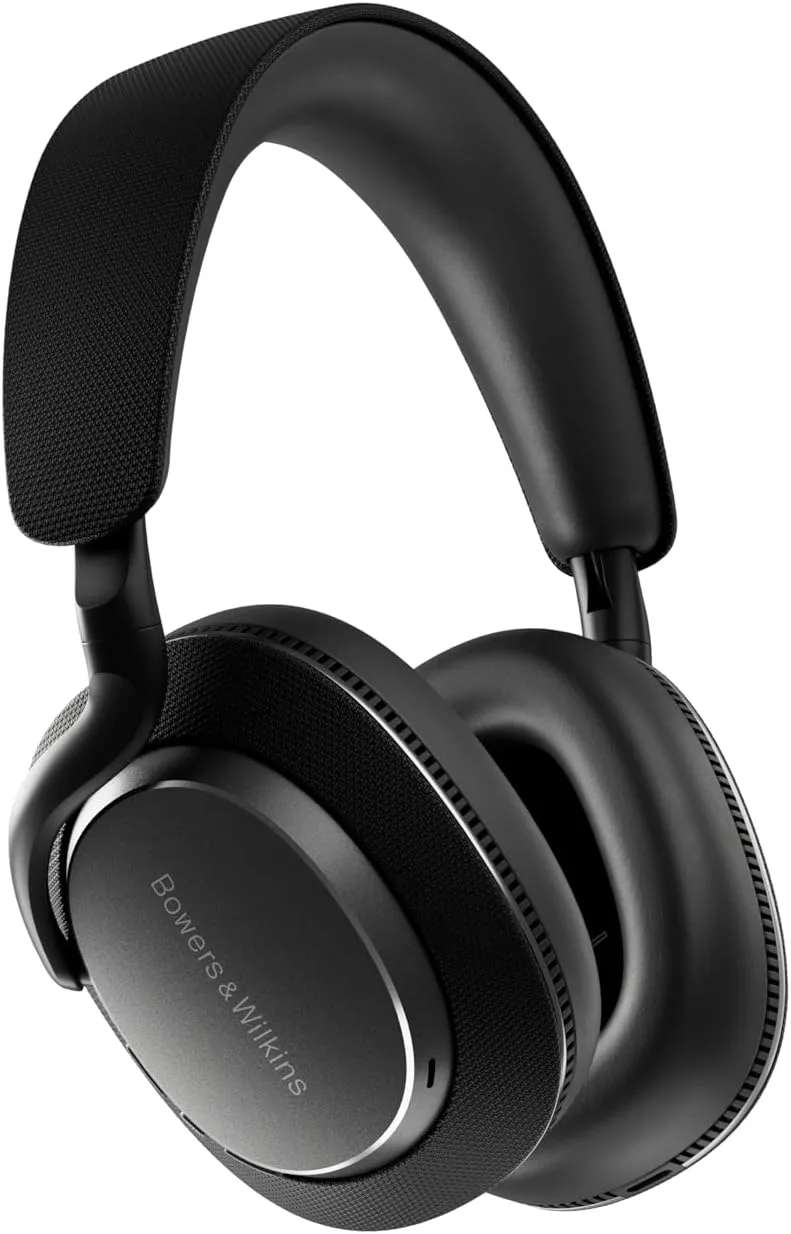 Bowers & Wilkins ▫️ Auscultadores Px7 S3 Over-Ear Bluetooth, com cancelamento de ruído, som de alta resolução, aptX Lossless, 30 horas de reprodução, 8 microfones, carregamento rápido - Preto Antracite