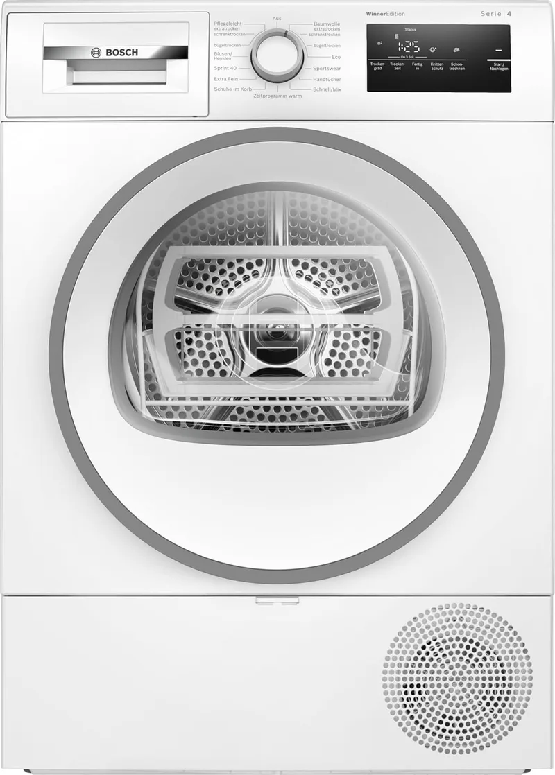 Bosch ▫️ Secador de roupa com bomba de calor Série 4, 8 kg, AutoDry, WTH85VWJN