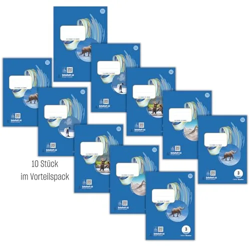 Staufen ▫️ Style Caderno escolar: 10 cadernos de 16 folhas, A4, 80 g/m², 21 linhas 2