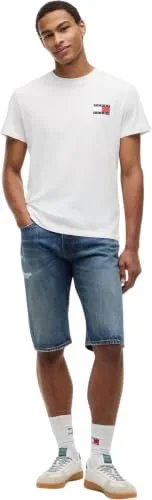 Tommy Jeans ▫️ TJM Slim 2pack ESS Flag tee Extdm0dm22143 T-shirts para homem (Conjunto de 2) 5