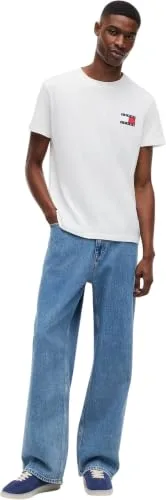 Tommy Jeans ▫️ TJM Slim 2pack ESS Flag tee Extdm0dm22143 T-shirts para homem (Conjunto de 2) 5