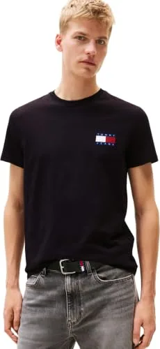 Tommy Jeans ▫️ TJM Slim 2pack ESS Flag tee Extdm0dm22143 T-shirts para homem (Conjunto de 2) 7