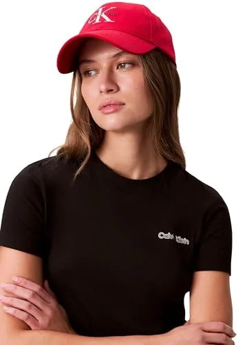 Calvin Klein ▫️ Boné de basebol Monologo Embroidery Lv04k5026g - Boné para mulher 5