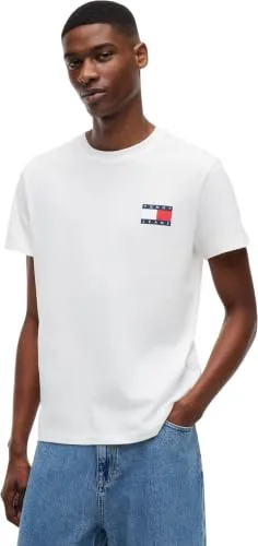 Tommy Jeans ▫️ TJM Slim 2pack ESS Flag tee Extdm0dm22143 T-shirts para homem (Conjunto de 2) 2