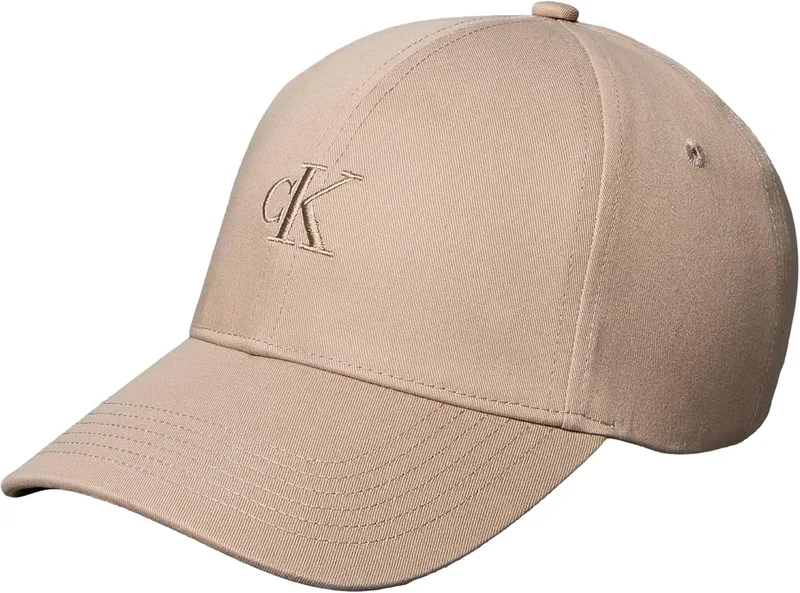 Calvin Klein ▫️ Boné de basebol com bordado monograma Lv04k5024g - Boné para mulher