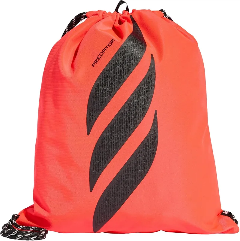 adidas ▫️ Unissexo - Adulto: Saco de ginástica Predator, Lucid Red/Black, Tamanho único