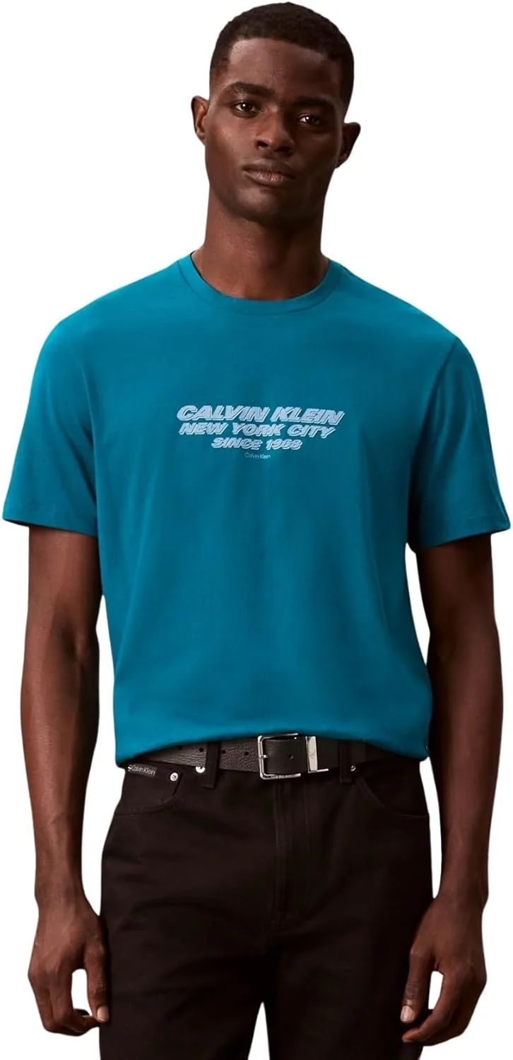 Calvin Klein ▫️ SS 30s Whsl SP Cknyc T-shirt gráfica Lv04re834g T-shirt gráfica para homem