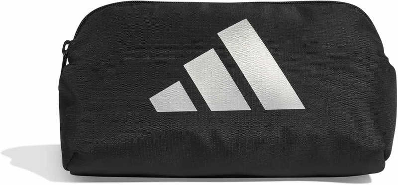 adidas ▫️ Bolsa de cintura Defender Cosmetic Pouch para mulher, preto/prateado, tamanho único