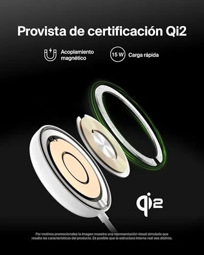 Belkin ▫️ BoostCharge Pro: Carregador sem fios magnético de 15 W com suporte 2