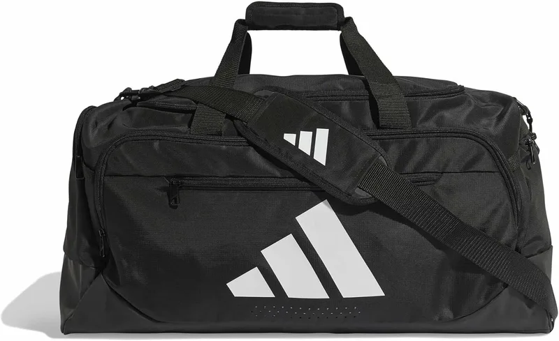 adidas ▫️ Mala de desporto Unissexo para Adultos Training Defender, tamanho médio, Preto/Branco, tamanho único