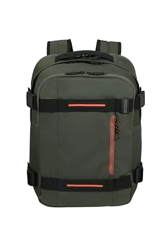 American Tourister ▫️ Urban Track - Mochila para portátil de 15,6" – 45 cm, 29 L - 3 compartimentos grandes - Grande capacidade - Ergonómica - Compartimento almofadado para portátil - Grün (Dark Khaki) 2