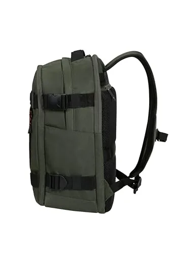 American Tourister ▫️ Urban Track - Mochila para portátil de 15,6" – 45 cm, 29 L - 3 compartimentos grandes - Grande capacidade - Ergonómica - Compartimento almofadado para portátil - Grün (Dark Khaki) 3
