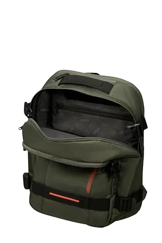 American Tourister ▫️ Urban Track - Mochila para portátil de 15,6" – 45 cm, 29 L - 3 compartimentos grandes - Grande capacidade - Ergonómica - Compartimento almofadado para portátil - Grün (Dark Khaki) 5