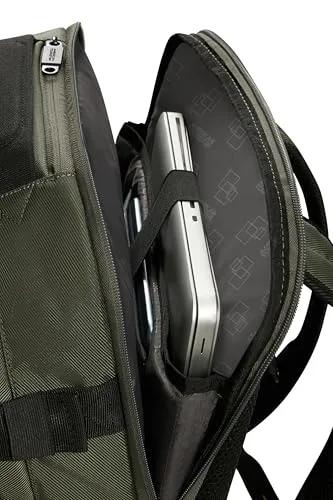American Tourister ▫️ Urban Track - Mochila para portátil de 15,6" – 45 cm, 29 L - 3 compartimentos grandes - Grande capacidade - Ergonómica - Compartimento almofadado para portátil - Grün (Dark Khaki) 6