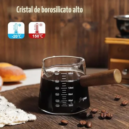 Joeyan ▫️ 180 ml/6 oz Copo Medidor de Vidro de Borossilicato, Jarro de Cristal para Cozinha 2