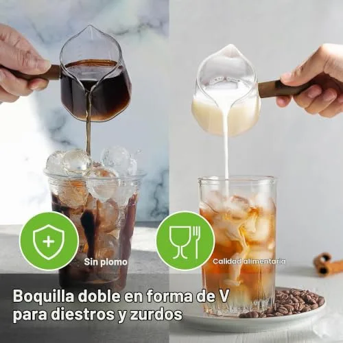 Joeyan ▫️ 180 ml/6 oz Copo Medidor de Vidro de Borossilicato, Jarro de Cristal para Cozinha 4