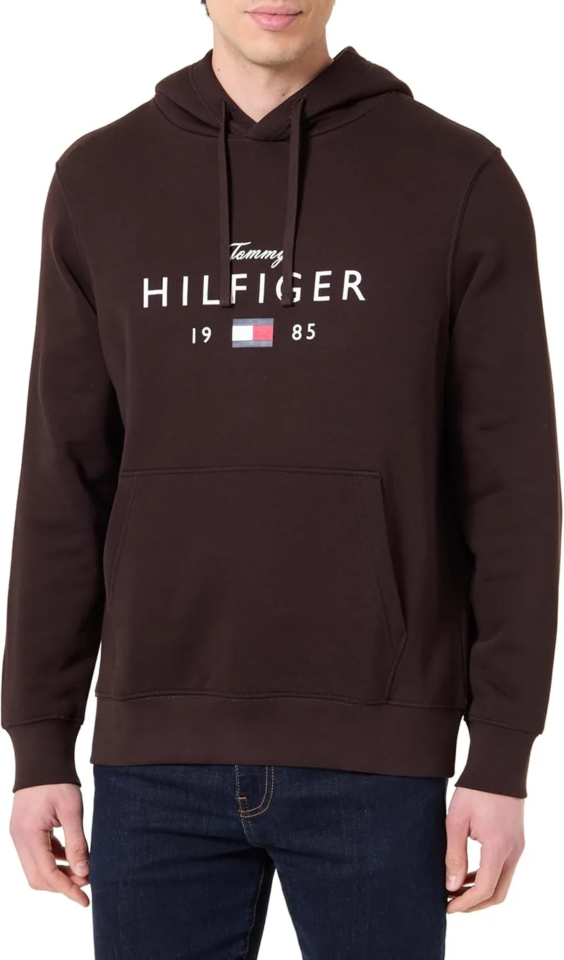 Tommy Hilfiger ▫️ Brand Love Big Hilfiger Hoodie Mw0mw41427 Hoodie para homem