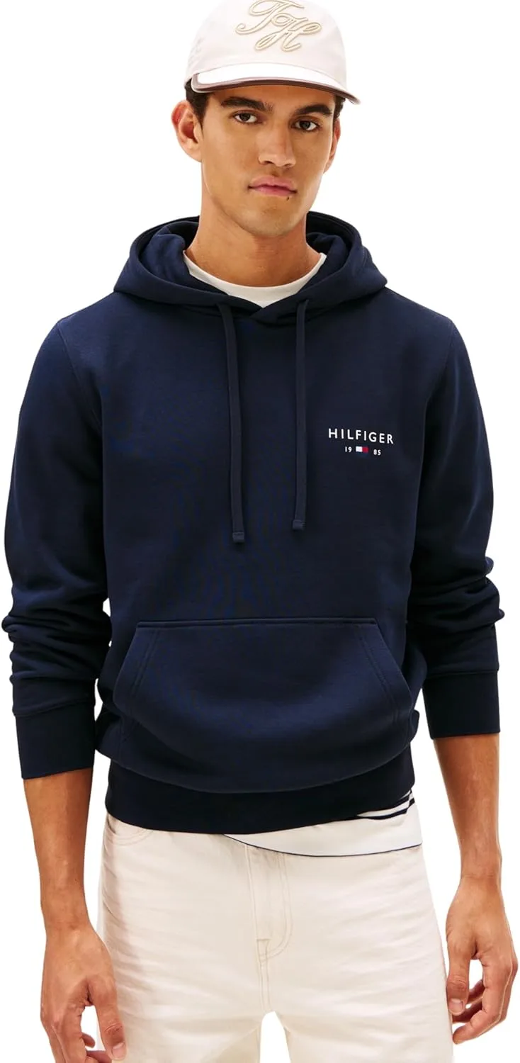 Tommy Hilfiger ▫️ Brand Love Small Hilfiger Moletom com capuz Mw0mw41429 Moletom para homem