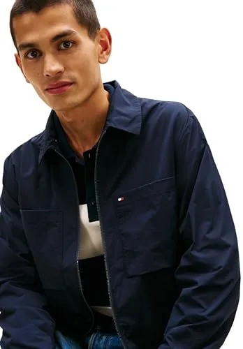 Tommy Hilfiger ▫️ Tech Overshirt Mw0mw42586 Casaco tipo overshirt para homem (conjunto de 1) 4
