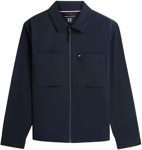 Tommy Hilfiger ▫️ Tech Overshirt Mw0mw42586 Casaco tipo overshirt para homem (conjunto de 1) 6