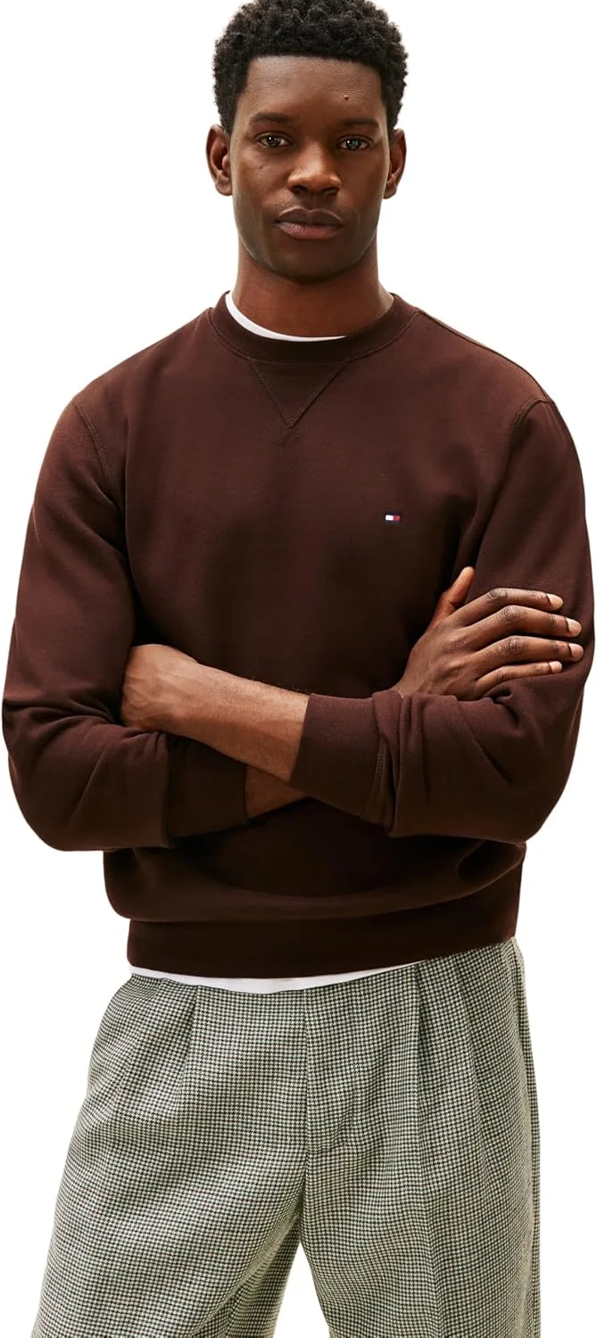 Tommy Hilfiger ▫️ Camisola de homem Seasonal Fleece com gola redonda