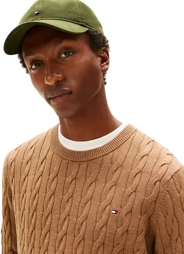 Tommy Hilfiger ▫️ Classic Cotton Cable Crew Neck Mw0mw33132 Camisola de gola redonda para homem 3